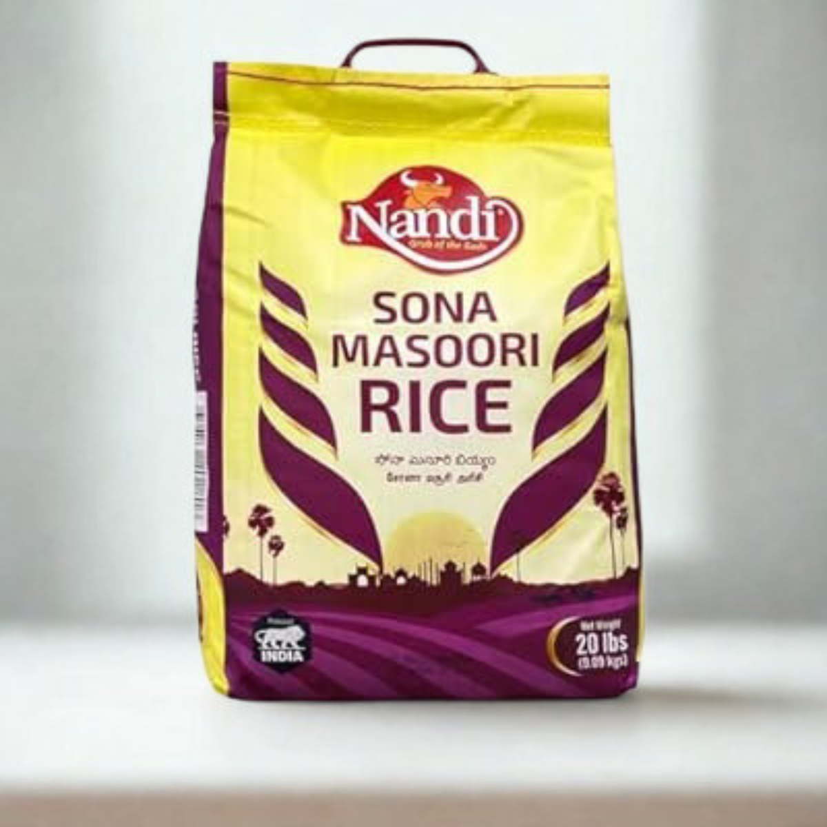 Nandi Sona Masoori Rice 20 Lb.