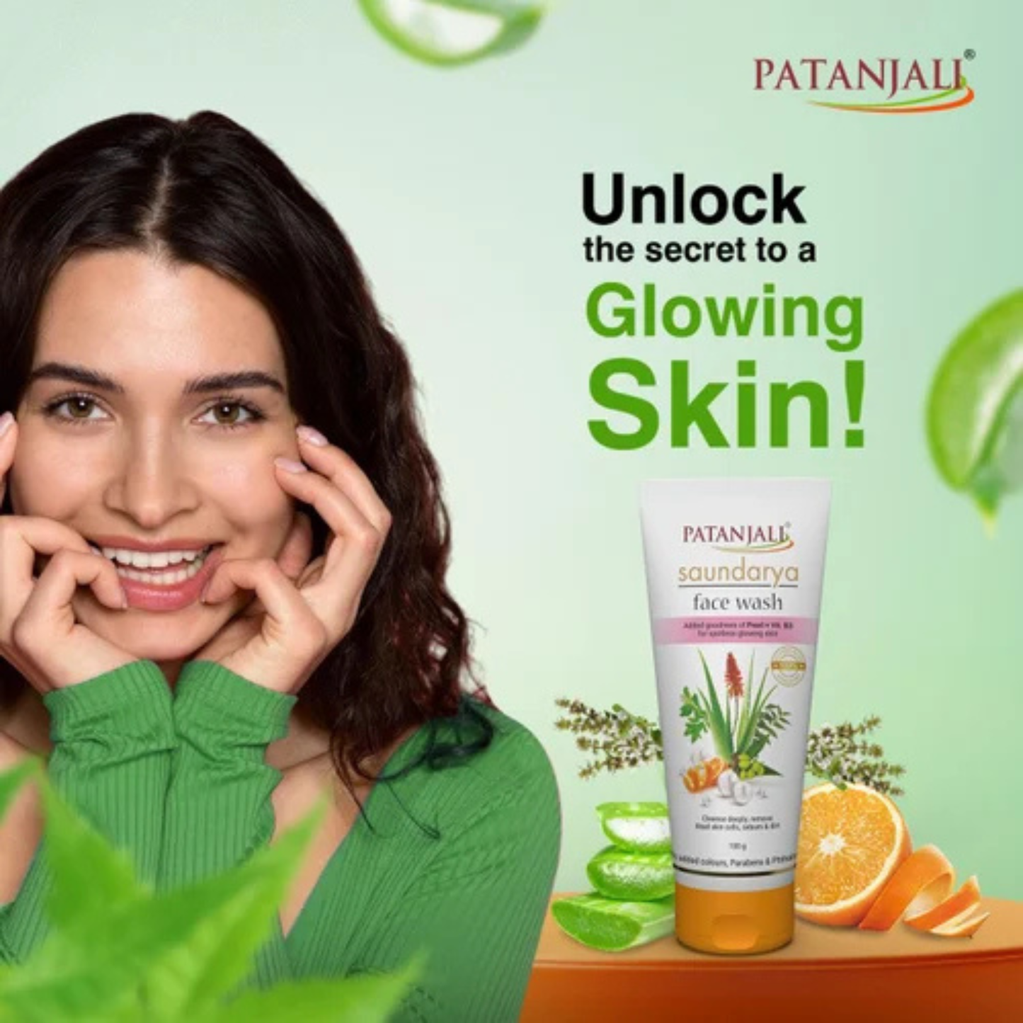 Patajali Aloevera Facewash