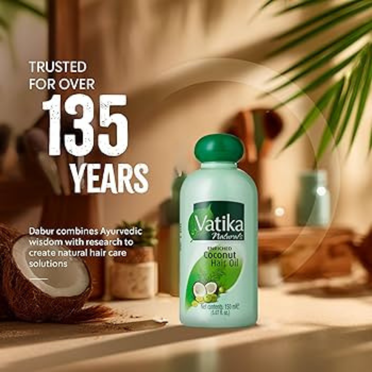 Vatika Coconut  Oil 10.14 Oz.