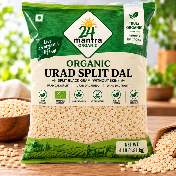 24 Mantra Organic Urad Split Dal 4 Lb.