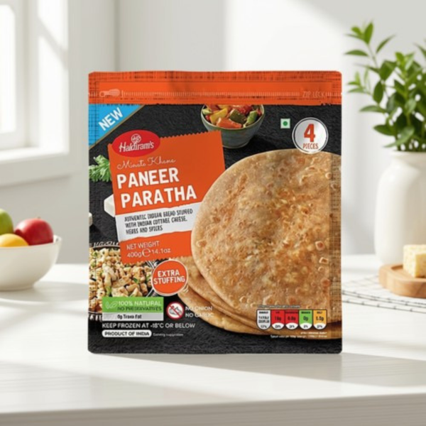 Haldiram Paneer Paratha (Frozen) 4 Pc. - 400 Gm.