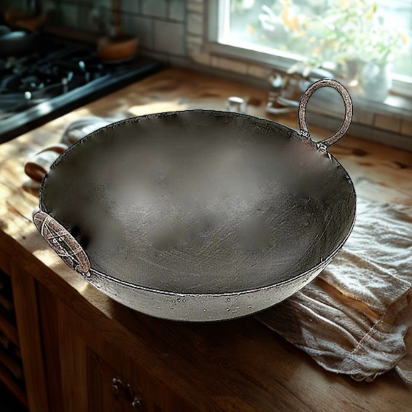 Kadai Iron Black (Flat Bottom) 10.5"