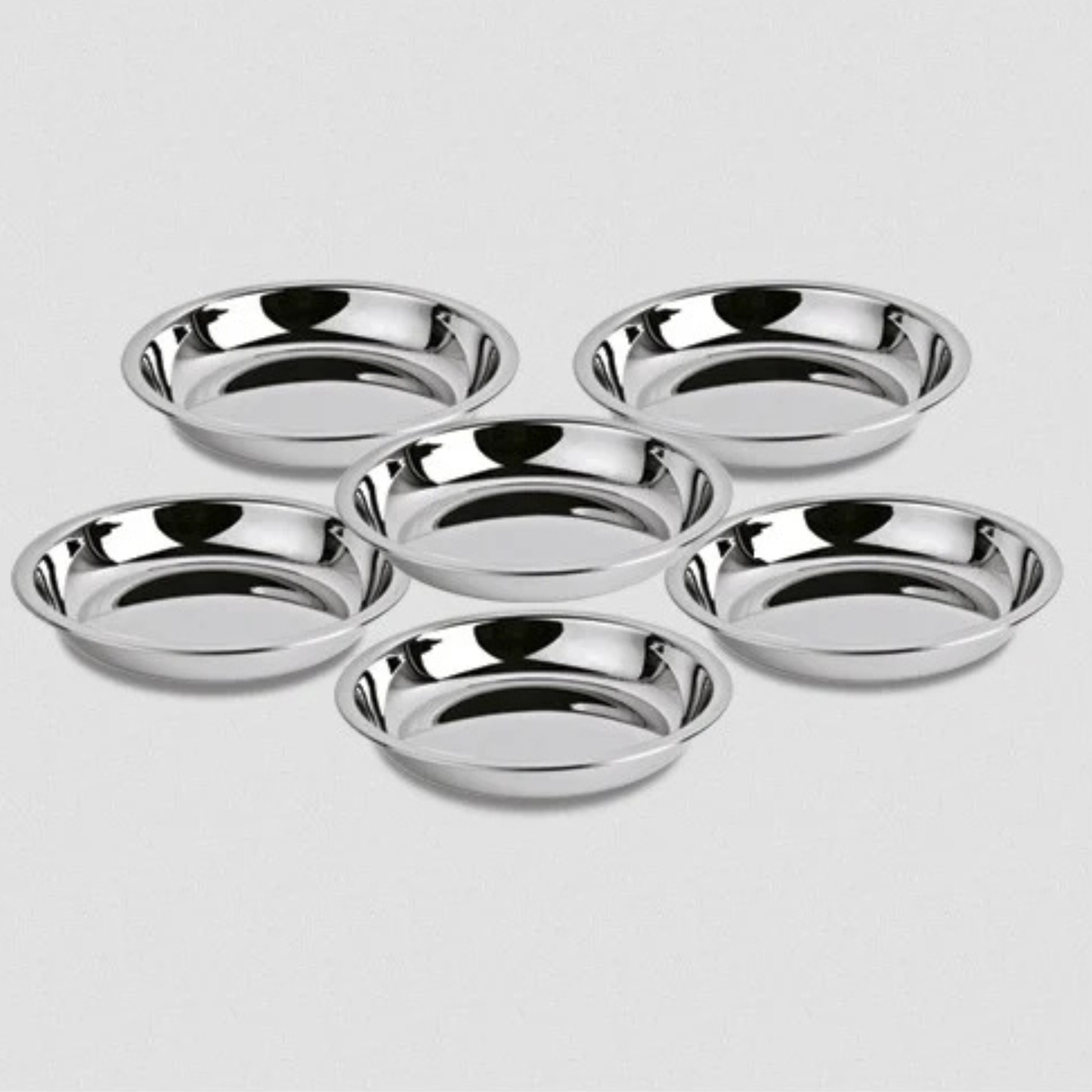 Halwa Plate Stainless Steel 5.5"