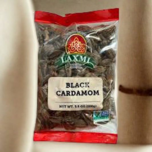Laxmi Black Cardamom 3.5 Oz