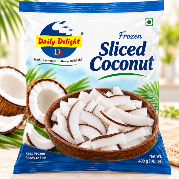 Daily Delight Frozen Sliced Coconut 14.10 Oz.