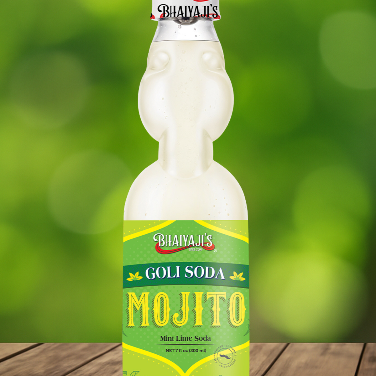Bhaiyaji Goli Soda (Mojito) 200 ml.