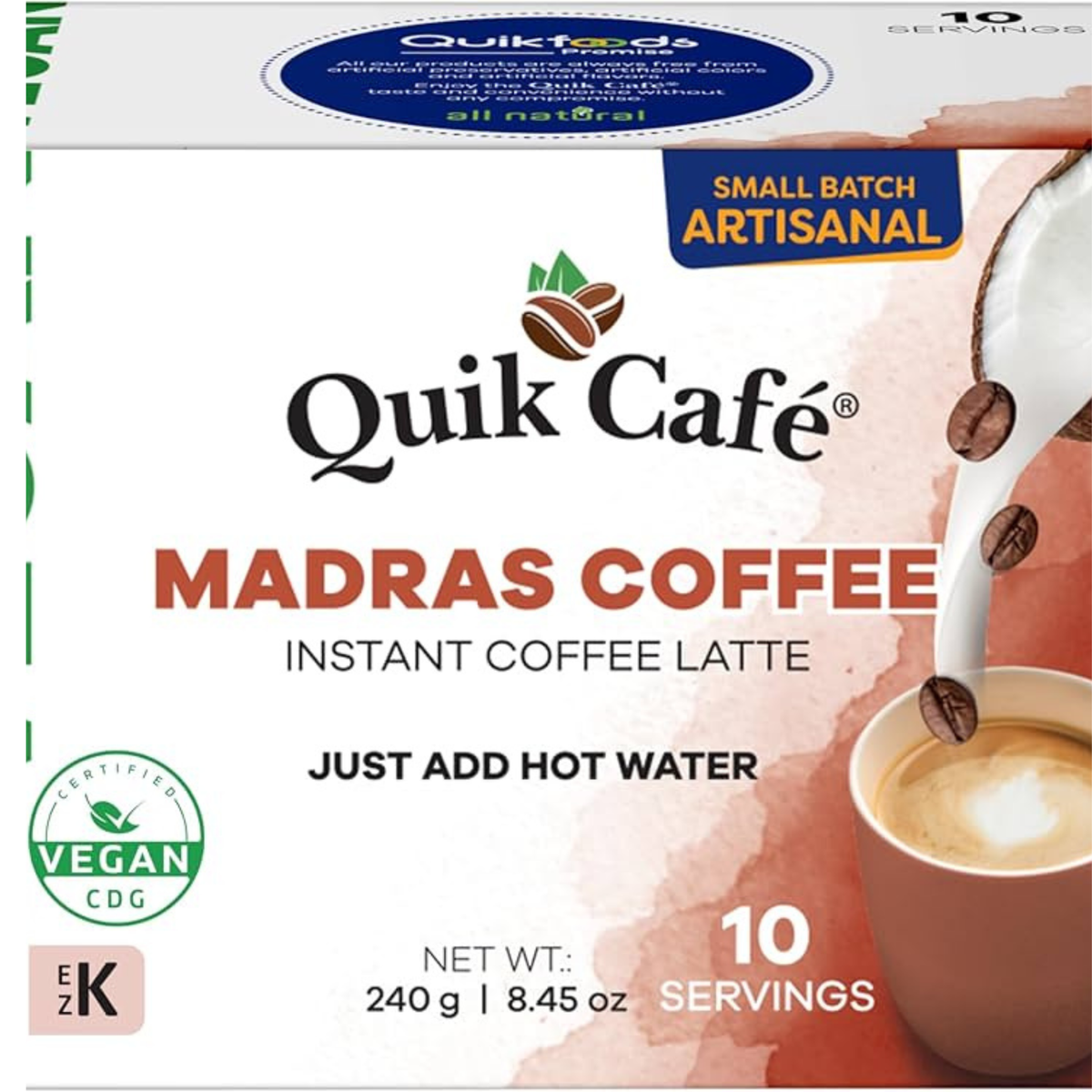 Quik Tea Madras Coffee 8.5 Oz.