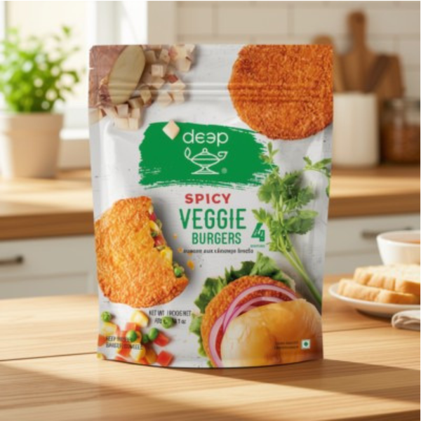 Deep Spicy Veggie Burger 400 gm.
