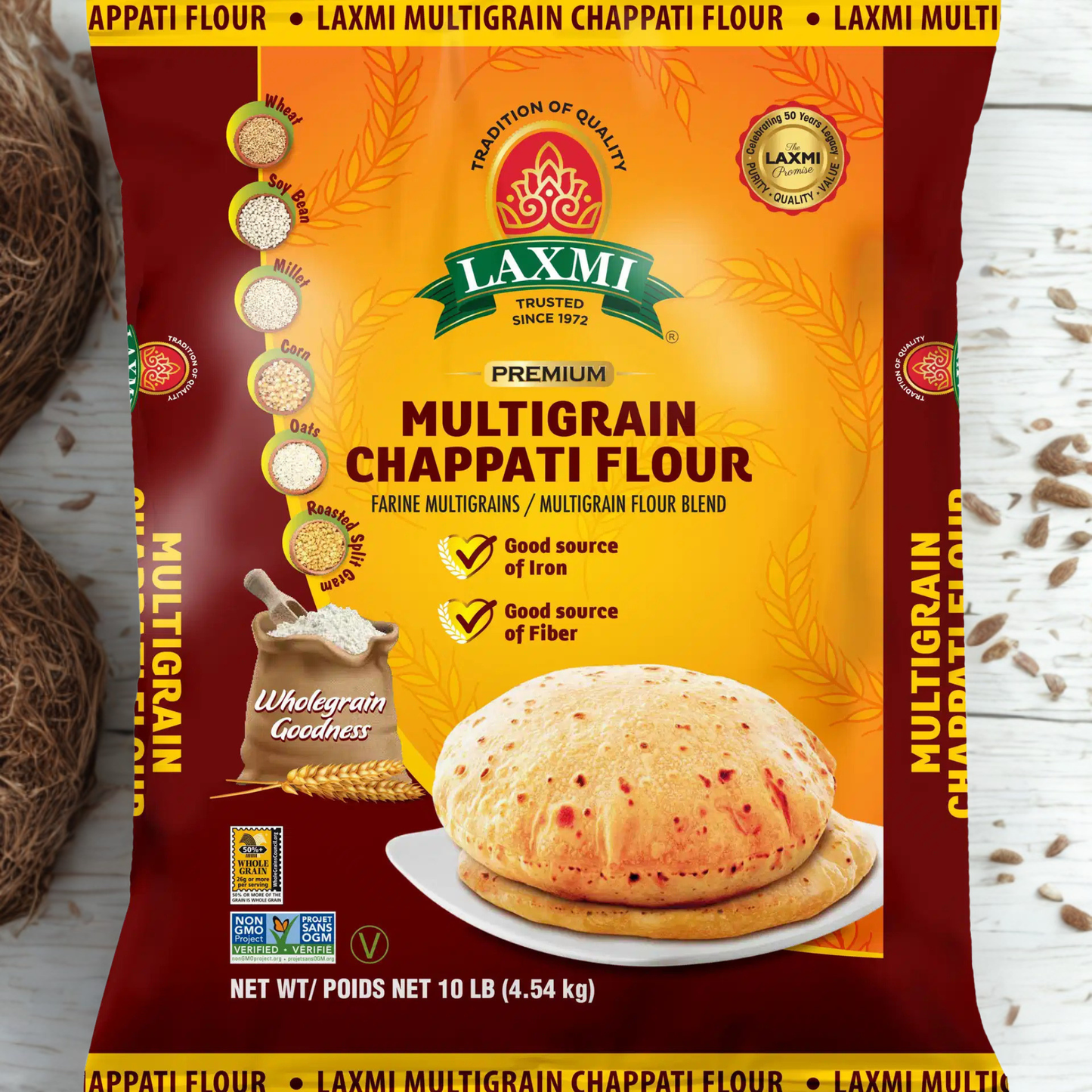 Laxmi Multigrain Flour 10 Lb.