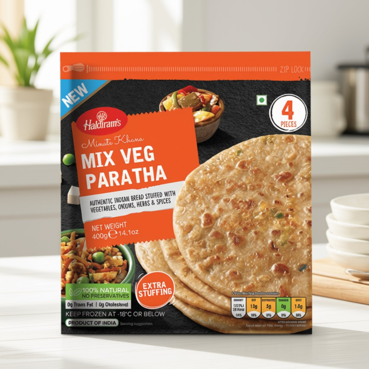 Haldiram Mix Veg Paratha -  4 pc.
