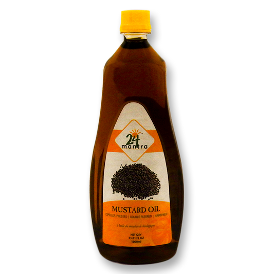 24 Mantra Organic Mustard Oil 33.8 Oz.